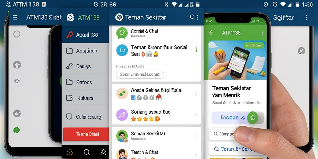 Tampilan antarmuka aplikasi ATM138 yang menarik dan fungsional.