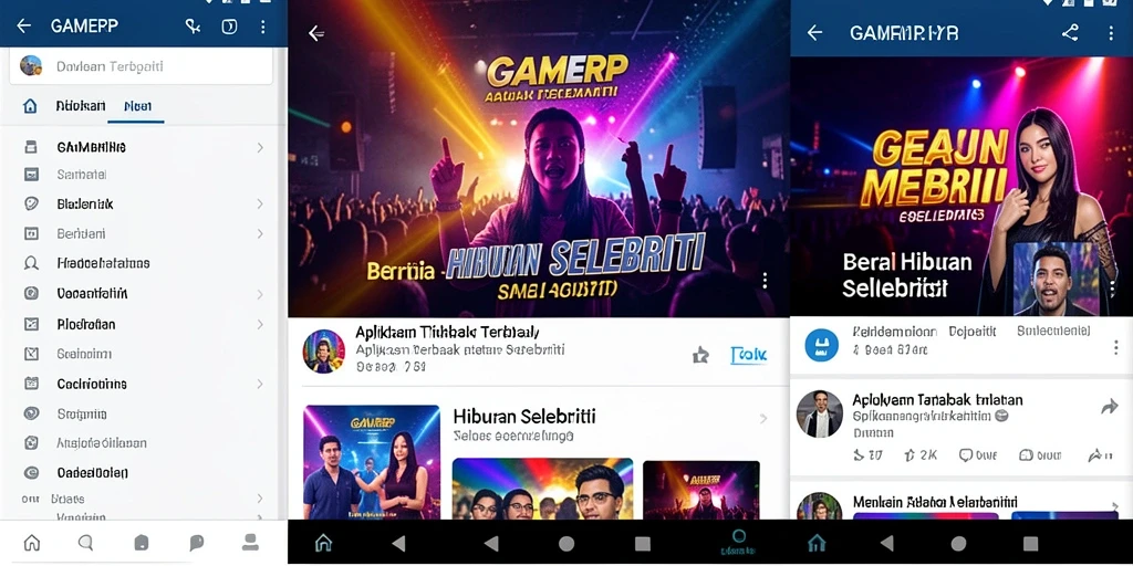 Tampilan antarmuka GAMERP yang modern dan interaktif.