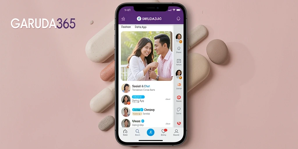 Tampilan modern dan fungsional dari GARUDA365 untuk dating.