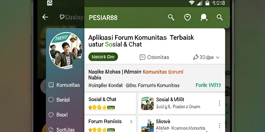 Antarmuka PESIAR88 yang sederhana dan menarik.