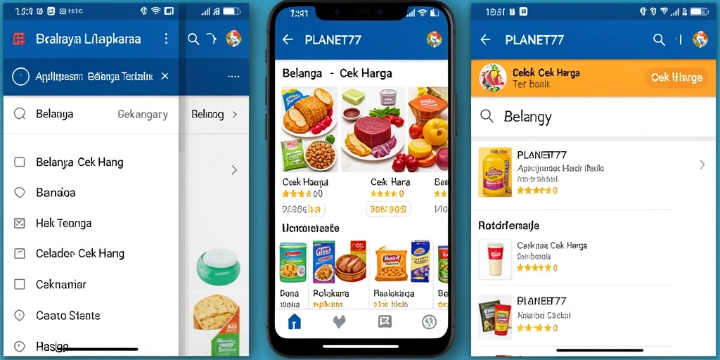 Screenshot utama PLANET77 menampilkan antarmuka cek harga yang sederhana dan informatif.
