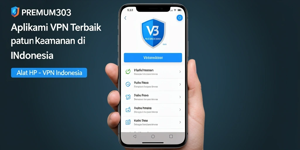 Antarmuka user-friendly PREMIUM303 untuk akses VPN yang mudah.