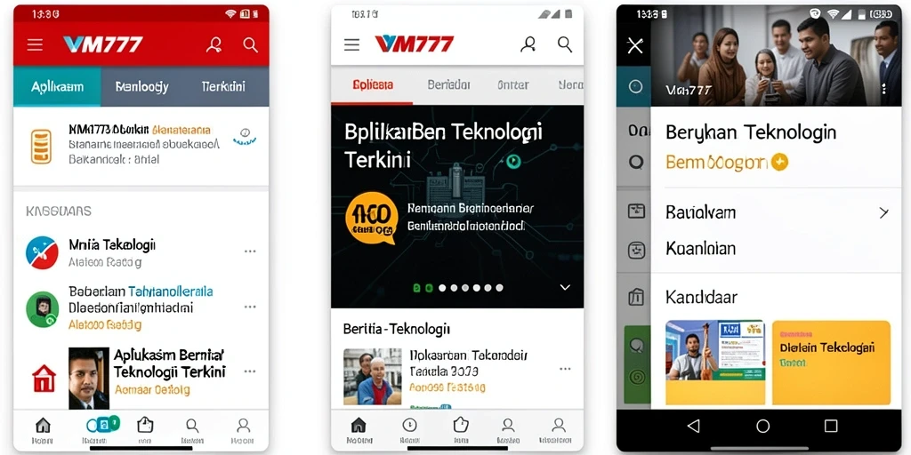 Tampilan antarmuka VM777 yang intuitif dan informatif.